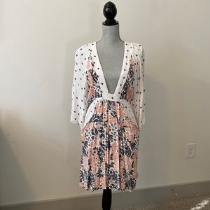 Free People short tie waist floral dress